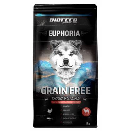 Euphoria ADULT Grain Free Indyk&Łosoś 2 kg