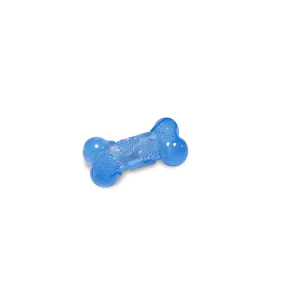 Zabawka kość ENERGY dla psa niebieska 12,3x6,5cm