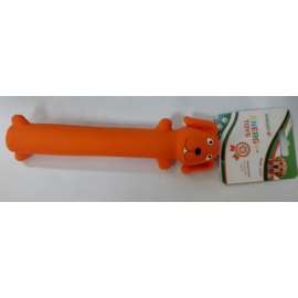 Zabawka  pomarańcz piesek dla psa z leteksu 27,5cm