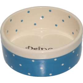 Miska ceramiczna dla psa Prince niebieska 13x5,5cm
