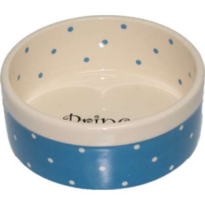 Miska ceramiczna dla psa Prince niebieska 13x5,5cm
