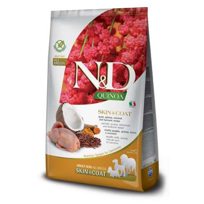 N&D Dog Quinoa Skin & Coat Quail,coconut 800 gr