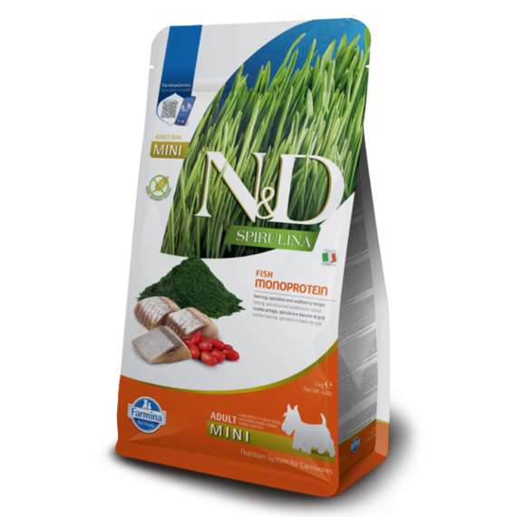 N&D HERRING,SPIRULINA AND WOLFBERRY ADULT MINI 2kg
