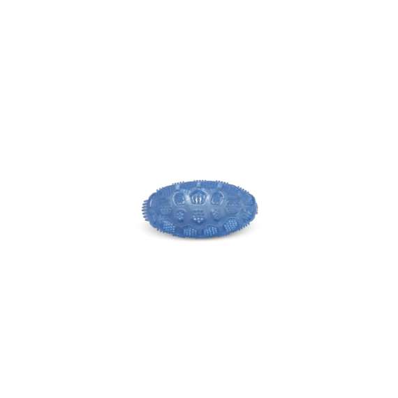 Piłka owalna ENERGY dla psa niebieska, 9,5x6,5 cm