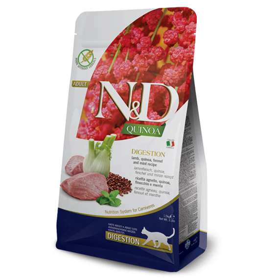 N&D Cat Quinoa Digestion Lamb,Cranber adult 1,5kg