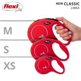 Smycz Flexi Classic linka XS 3m 8kg różowa