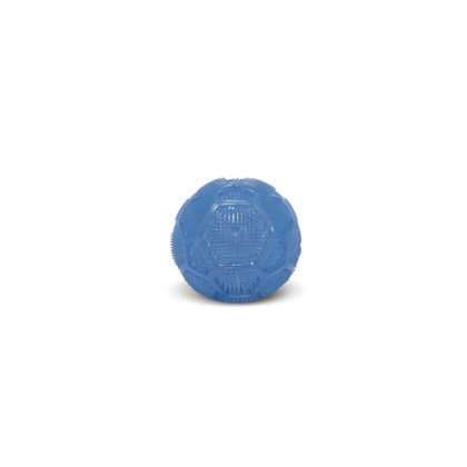 Piłka ENERGY dla psa niebieska, piszcząca, 10cm
