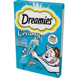 Dreamies Creamy Przysmak dla kota Łosoś 4x10g