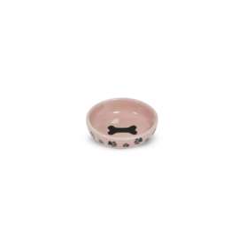 .Miska ceramiczna dla kota lub psa, różowa 14x4,5