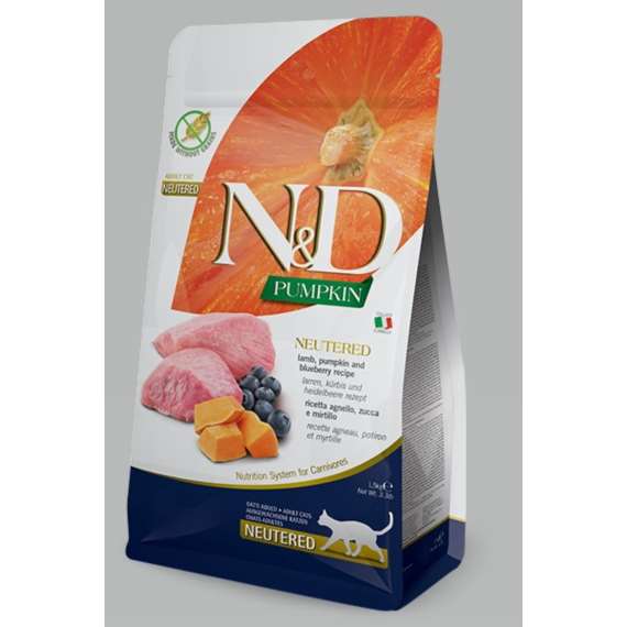 N&D Cat Neutred lamb&bluberry 1,5 kg