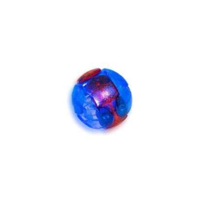Piłka 8,5cm z TPR, z diodą LED, niebiesko-czerwona
