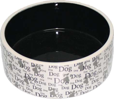 Miska ceramiczna dla psa z napisem DOG 15,5x6cm