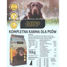 Karma dla psa CHIP 18 kg