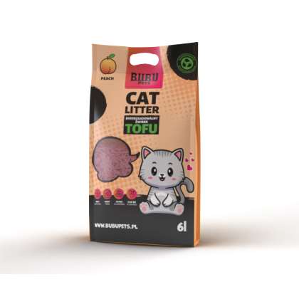 Żwirek dla kotów Tofu biodegradowalny 2,5kg brzosk