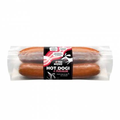 Pan Mięsko  Hot Dogi z bekonem 220 g (4 szt/op)