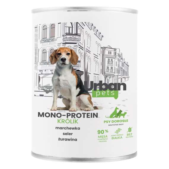 Karma mokra Urban Pets Mono Protein królik 800 g