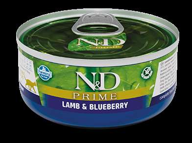 N&D PRIME CAT LAMB AND BLUEBERRY ADULT 70gr