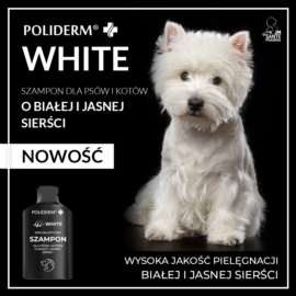 Szampon dla psów i kotów POLIDERM WHITE 15 ml sasz