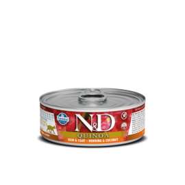 N&D CAT QUINOA SKIN&COAT HERRING ADULT 80gr