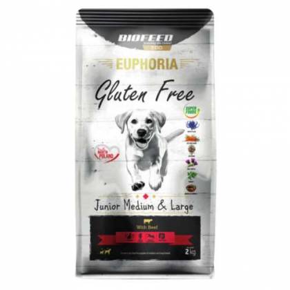 Euphoria Gluten Free junior M&L Beef 2kg