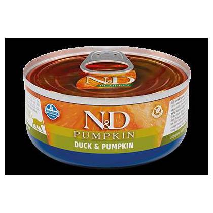 N&D PRIME CAT DUCK & PUMPKIN ADULT 70gr