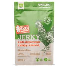 EKOLOGICZNE JERKY Z UDA DROBIOWEGO Z MIĘTĄ 60g