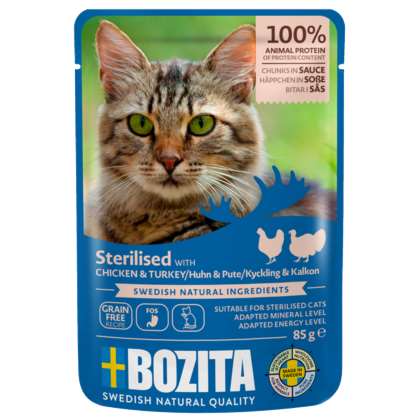 Bozita Indoor&Sterilised kurczak i indyk 85gr