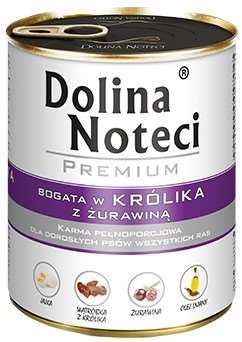 DOLINA NOTECI Premium królik z żurawiną 800g