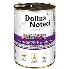 DOLINA NOTECI Prem Junior z wątróbką z królik 400g