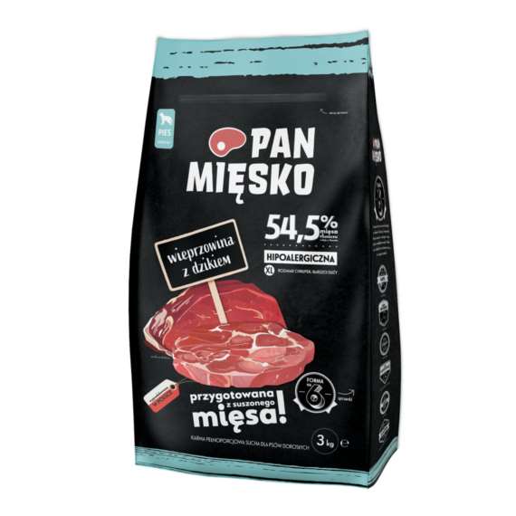 Pan Mięsko wieprzowina z dzikiem 3kg XL