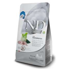 N&D WHITE DOG SEA BASS, SPIRULINA&FENNEL MINI 2KG