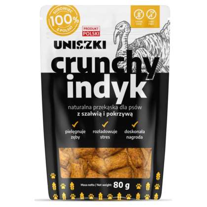 Crunchy indyk z szałwią i pokrzywą 80 gram