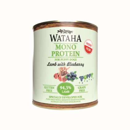 WATAHA MONO PROTEIN  PUPPY 94,3% JAGNIĘCINA 800gr