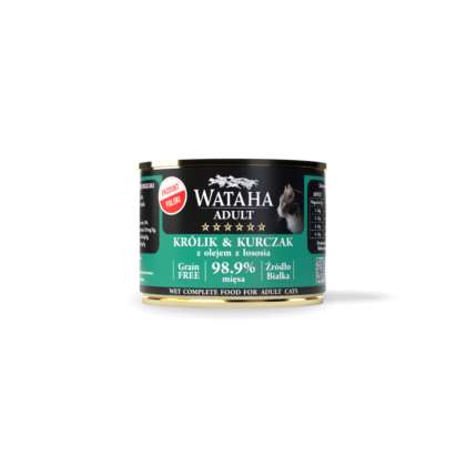 Wataha hunt adult cat królik kurczak 200g