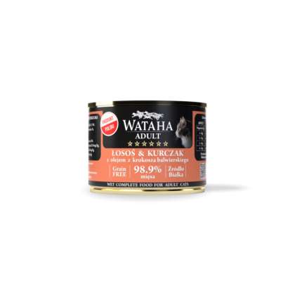 Wataha hunt adult cat łosoś kurczak 200g