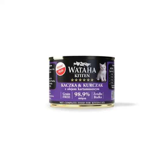 Wataha hunt kitten cat kaczka kurczak 200g