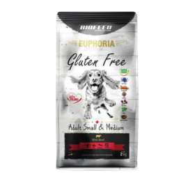 EUPHORIA GLUTEN FREE-DOROSŁE PSY MiŚR WOŁOWIN 12KG