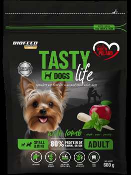 Tasty Dogs Life  z jagnięciną 600 g (mini i małe)