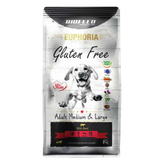 EUPHORIA GLUTEN FREE-DOROSŁE  ŚRiD WOŁOWINA 2KG