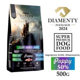 Hypoallergenic Puppy Small -Jagnięcina,Wieprz 500g