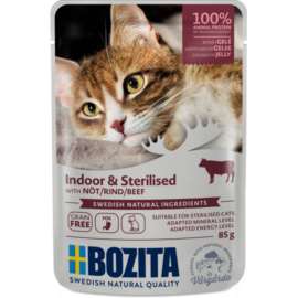 Bozita Indoor&Sterilised wołowina w sosie 85gr