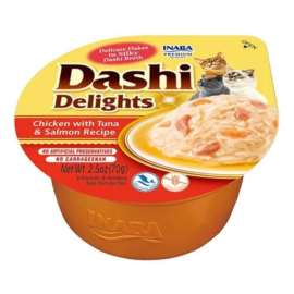 INABA CAT DASHI DELIGHTS CHICKEN TUNA&SALMON 70g