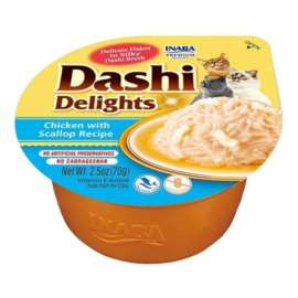 INABA CAT DASHI DELIGHTS CHICKEN SCALLOP 70g