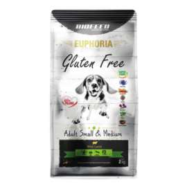 EUPHORIA GLUTEN FREE-DOROSŁE PSY MiŚR JAGNIĘC 12KG