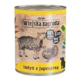 Wiejska Zagroda Indyk z jagnięciną 800 gr