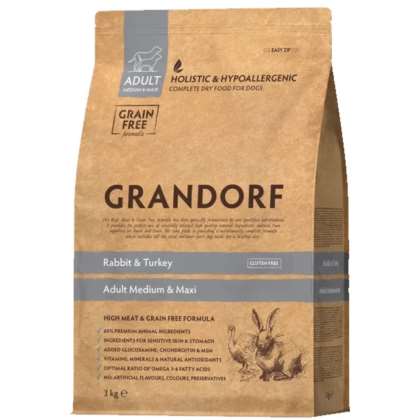 Grandorf Dog Rabbit & Turkey - Medium & Maxi 3kg