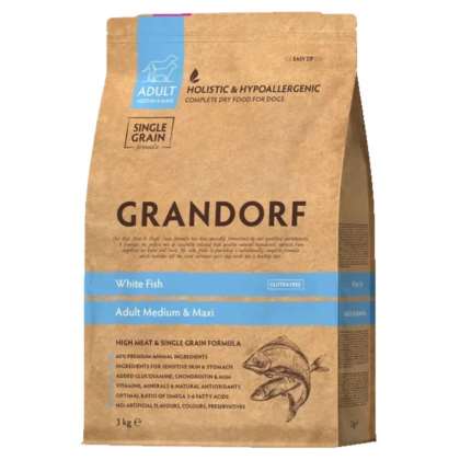 Grandorf Dog White Fish - Medium & Maxi - 3kg