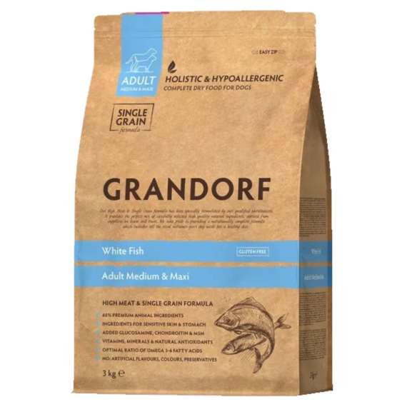 Grandorf Dog White Fish - Medium & Maxi - 3kg