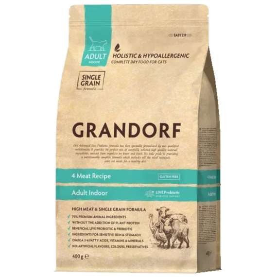 Grandorf Cat 4 Meat - Indoor 400g