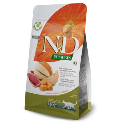 N&D Cat kaczka, dynia,melon cantaloupe adult 300gr N&D Cat kaczka, dynia,melon cantaloupe adult 300gr